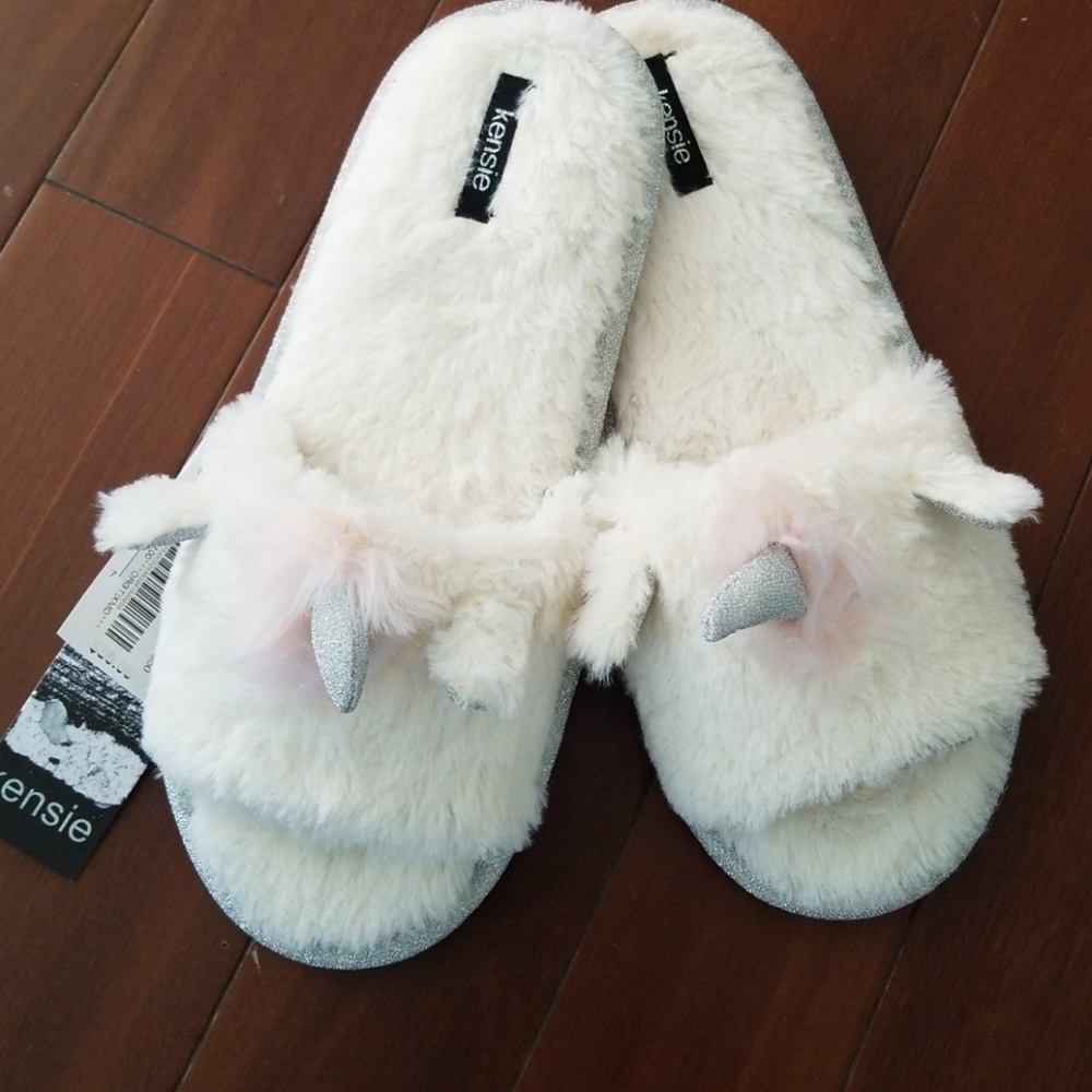 Kensie Unicorn Slippers